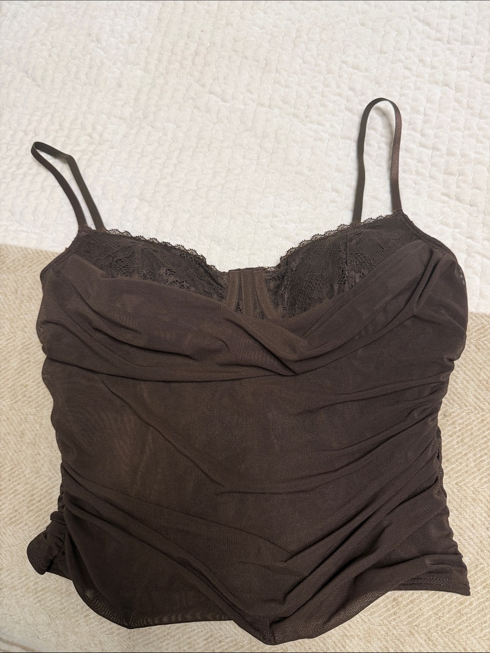 GARAGE PEEKABOO BUSTIER